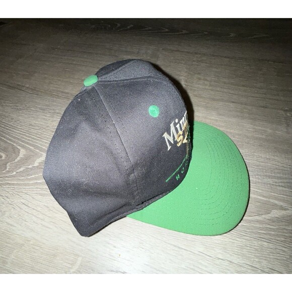 Vintage Minnesota North Stars Cap Hat Twins Enterprise NHL Black Snapback - Picture 4 of 9